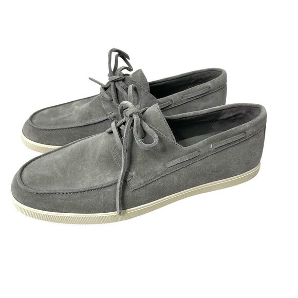 NEW Vince Salerno suede lace up loafers Size 12 gray